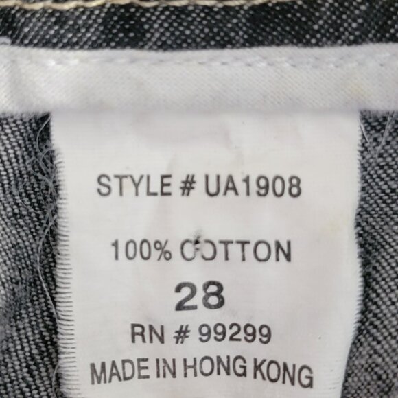 Vintage Anthropologie Level 99 Women 28 Low Rise Flare Jeans Wide Hem Distressed - Picture 4 of 13